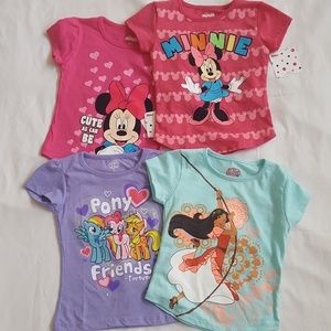 NWT Bundle of 4 Girls Tshirts - 3T